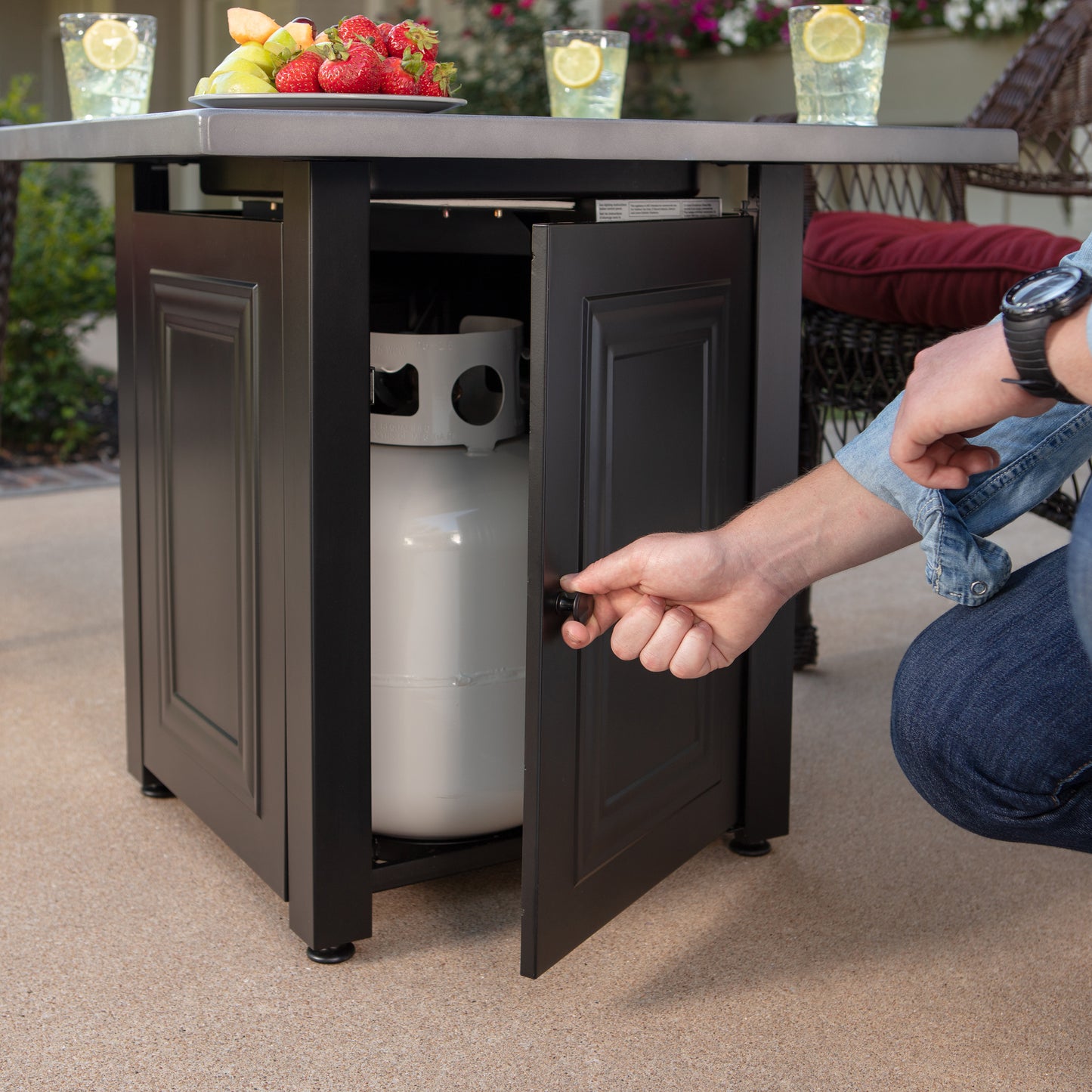 The Wakefield LP Gas Outdoor Fire Pit
