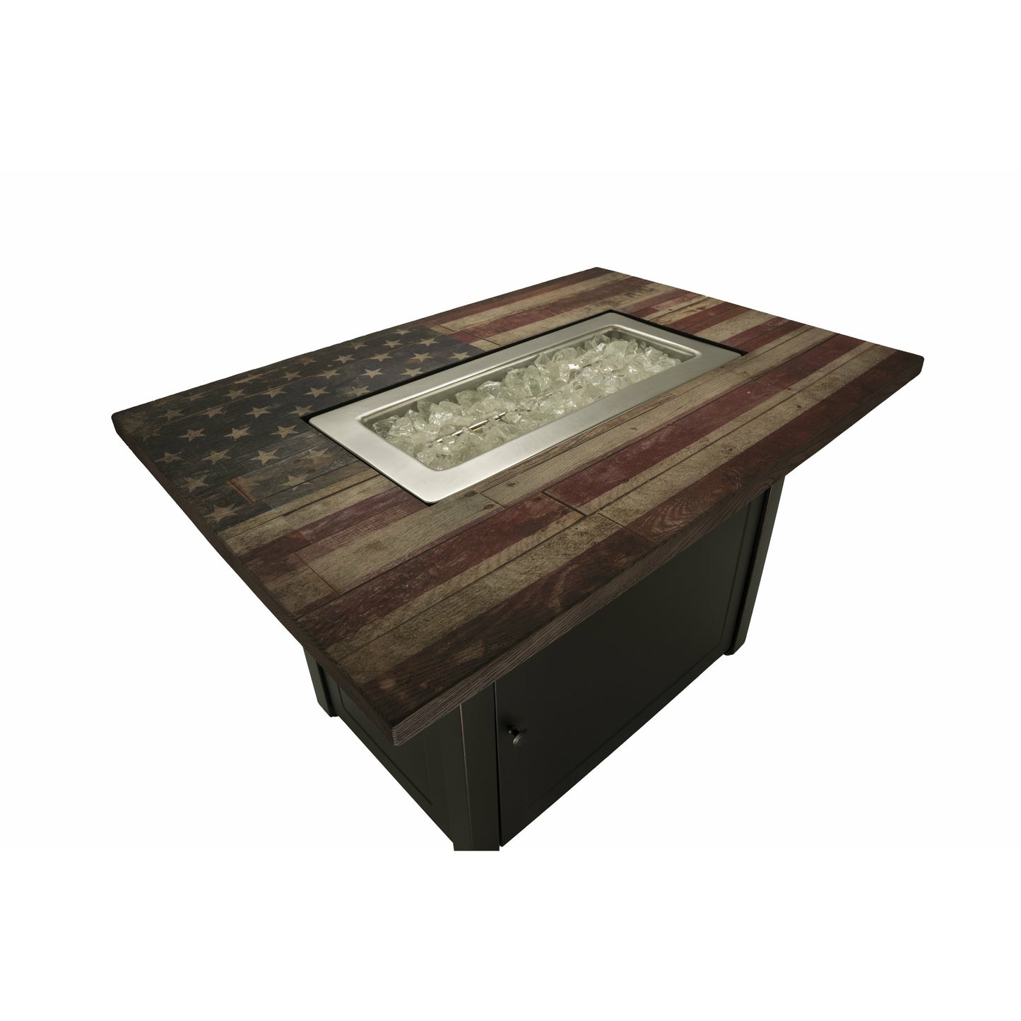 The Americana Rectangular Gas Outdoor Fire Pit