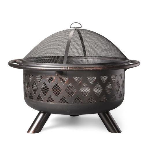 Oil Rubbed Bronzed Wood Burning Firebowl