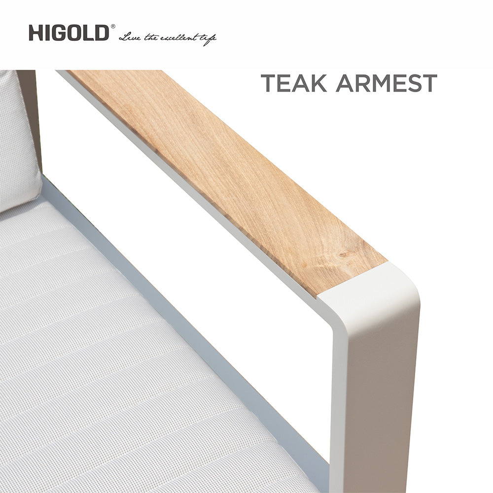 HIGOLD Nofi Aluminum Patio Sofa Coastal for 5