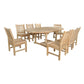 The Bahama Sahara 9-Pieces 87" Oval Dining Set