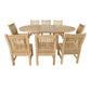 The Bahama Sahara 9-Pieces 87" Oval Dining Set