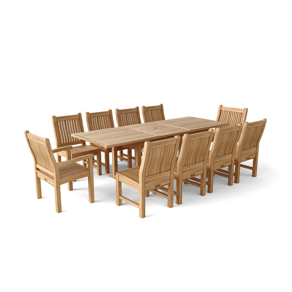 The Bahama Sahara 11-Pieces 8' Rectangular Dining Set