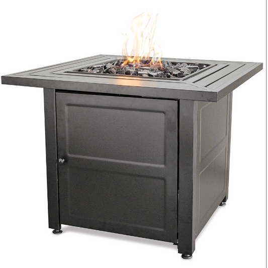 LP Gas Fire Pit Steel Mantel