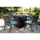 The Benjamin Dual Heat LP Gas Outdoor Firepit & Patio Heater