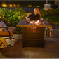 The Harris LP Gas Outdoor Fire Pit with DualHeat Technology