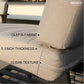 HIGOLD Emoti Aluminum Teak Patio Chaise Lounger