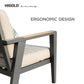 HIGOLD Emoti Aluminum Teak Patio Sofa