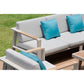 HIGOLD Nofi Aluminum Patio Sofa Coastal for 5