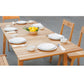The ROSSIO ICOO 9 Pieces Teak Extendable Patio Dining Set