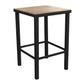 HIGOLD Carlo 5 Pieces Imitated Wood Outdoor Aluminum Pub Set