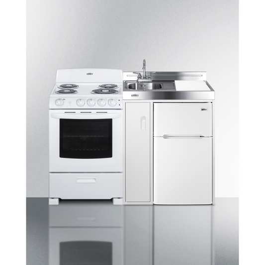 The 54" Wide All-in-One Kitchenette with Electric Coil Range