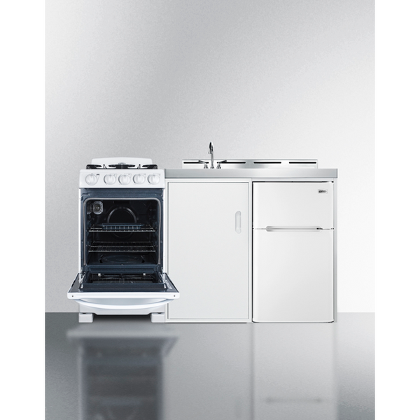 The 60 Wide All-in-One Kitchenette with Gas Range