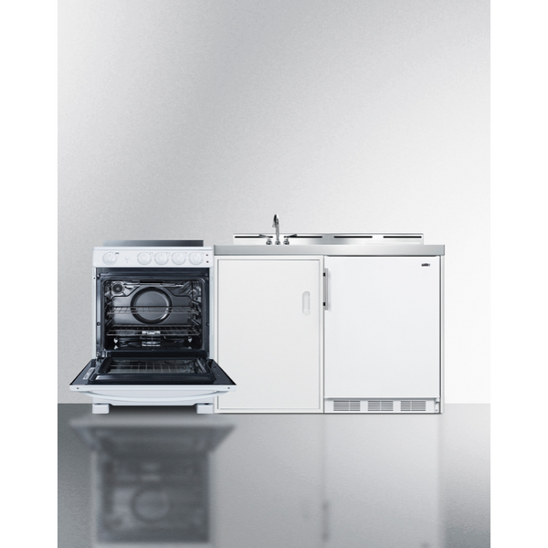 The 72 Wide All-in-One Kitchenette with Electric Range