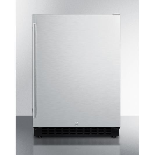 The 24" Wide Built-In All-Refrigerator- Stainless Steel Door/ Cabinet
