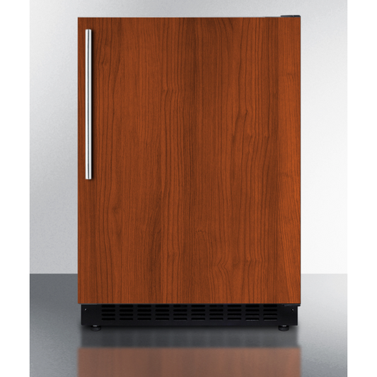 The 24" Wide Built-In All-Refrigerator - Wooden Panel Overlay
