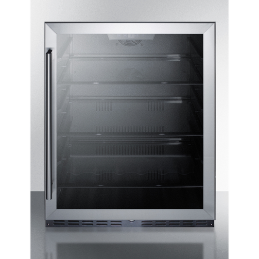 The 24" Wide Built-In Beverage Center- Stainless Steel Cabinet