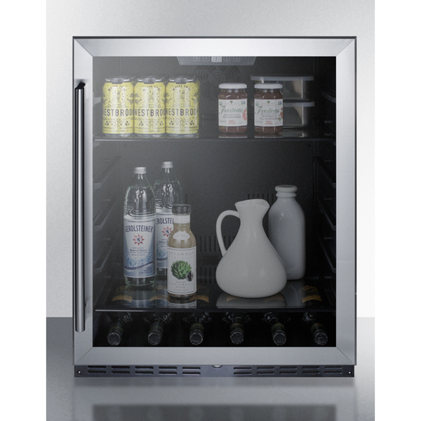 The 24 Wide Built-In Beverage Center- Stainless Steel Cabinet