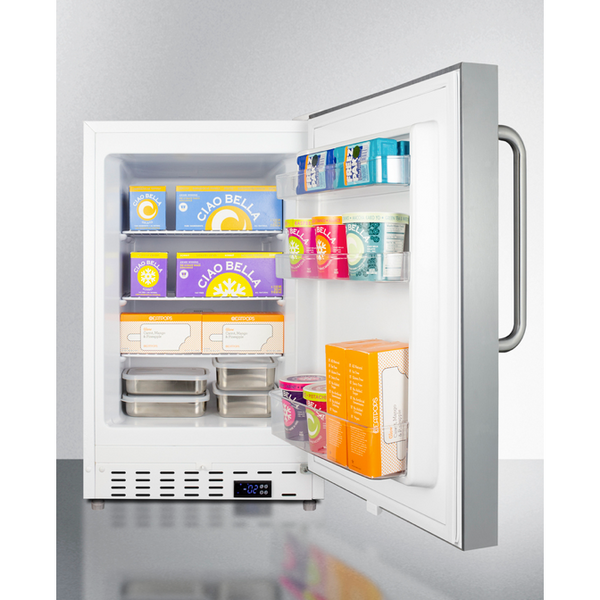 The 20 Wide Built-In All-Freezer- Stainless Steel Door