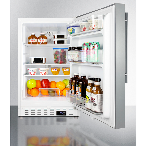 The 20 Wide Built-In All-Refrigerator- White Cabinet