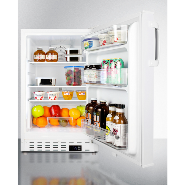 The 20 Wide Built-In All-Refrigerator- White Door/ Cabinet