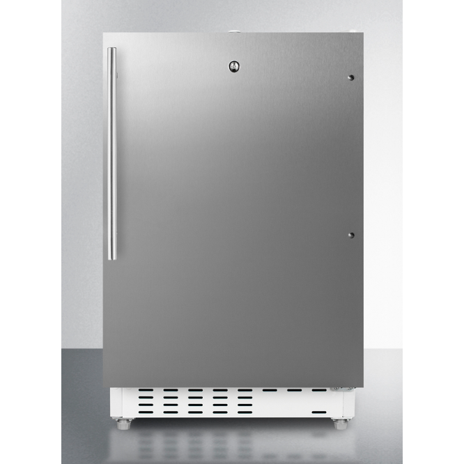 The 20" Wide Built-in Refrigerator-Freezer- Stainless Steel Door/ Cabinet