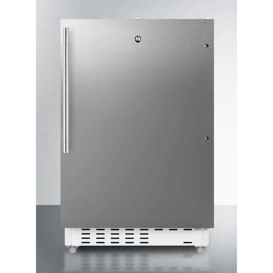 The 20" Wide Built-in Refrigerator-Freezer- Stainless Steel Door/ Cabinet