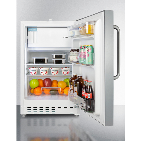 The 20 Wide Built-in Refrigerator-Freezer-Stainless Steel Door