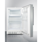 The 20" Wide Built-in Refrigerator & Freezer- White Cabinet w/ Stainless Steel Door