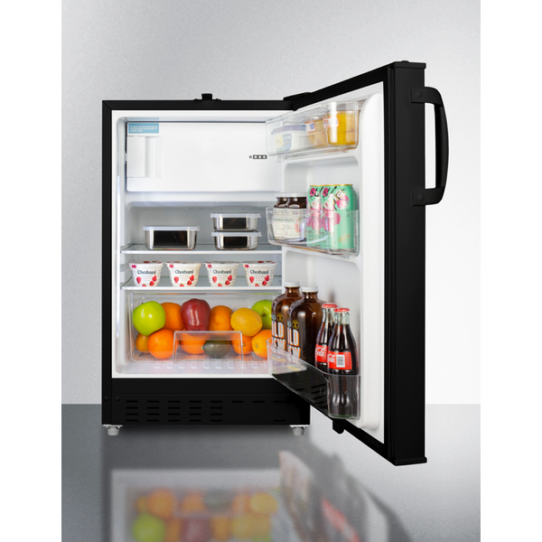 The 20 Wide Built-in Refrigerator & Freezer- Black Door