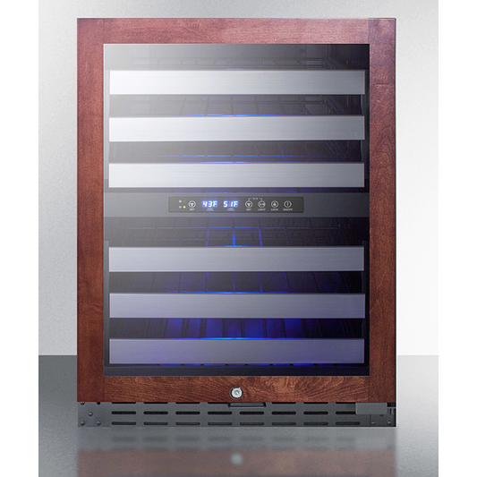 The 24" Wide Built-In Wine Cellar- Glass/ Wooden Panel Ready Door