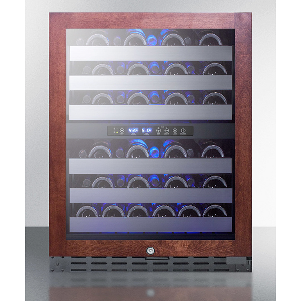 The 24 Wide Built-In Wine Cellar- Glass/ Wooden Panel Ready Door