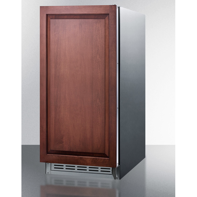 Outback Livings | The 12lb. Drain Free Ice maker - Wooden Panel Ready Door