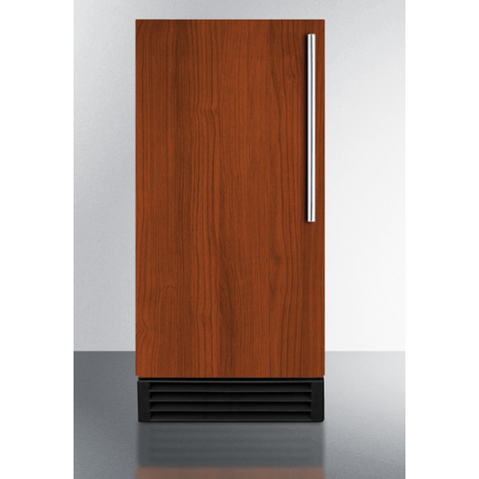 The 33" Built-In 50 lb. Clear Icemaker- Stainless Steel Door/ Black Cabinet