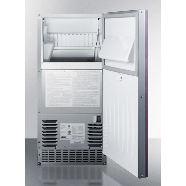 The 62 lb. Clear Outdoor Icemaker- Wooden Panel not Included