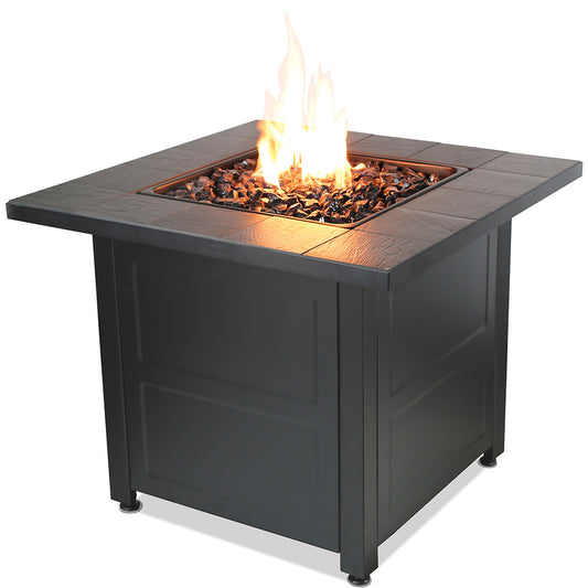 Outback Livings | Gas Outdoor Fire Table with Stamped Tile Design
