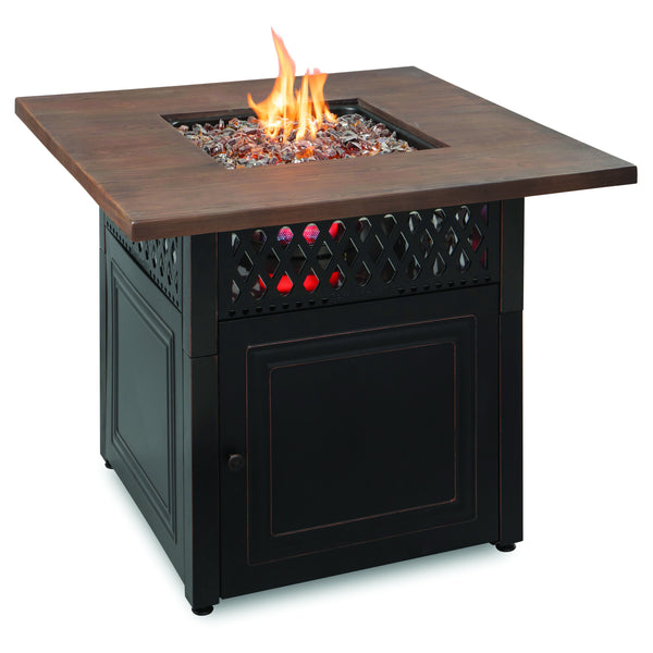 Hidden control panel with separate push and turn ignition for each burner (can run independently or together)
