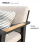 HIGOLD Emoti Aluminum Teak Patio Sofa