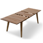 The ROSSIO ICOO 9 Pieces Teak Extendable Patio Dining Set